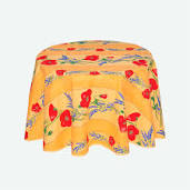 Charger l'image dans la galerie, Nappe ronde Collection "coquelicot lavande"