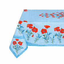 Charger l'image dans la galerie, Nappe rectangulaire et carré Collection "coquelicot lavande"