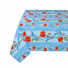 Charger l'image dans la galerie, Nappe rectangulaire et carré Collection "coquelicot lavande"