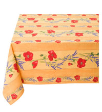 Charger l'image dans la galerie, Nappe rectangulaire et carré Collection "coquelicot lavande"