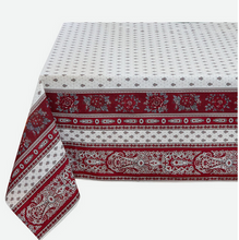 Charger l'image dans la galerie, Nappe rectangulaire ou carré double bordure Collection "Bastide"
