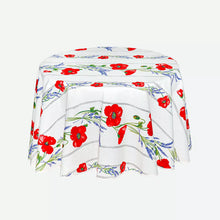 Charger l'image dans la galerie, Nappe ronde Collection "coquelicot lavande"
