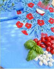 Charger l'image dans la galerie, Nappe ronde Collection "coquelicot lavande"
